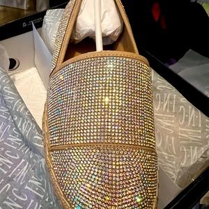 Brand new in box INC sparkle espadrille flats size 8